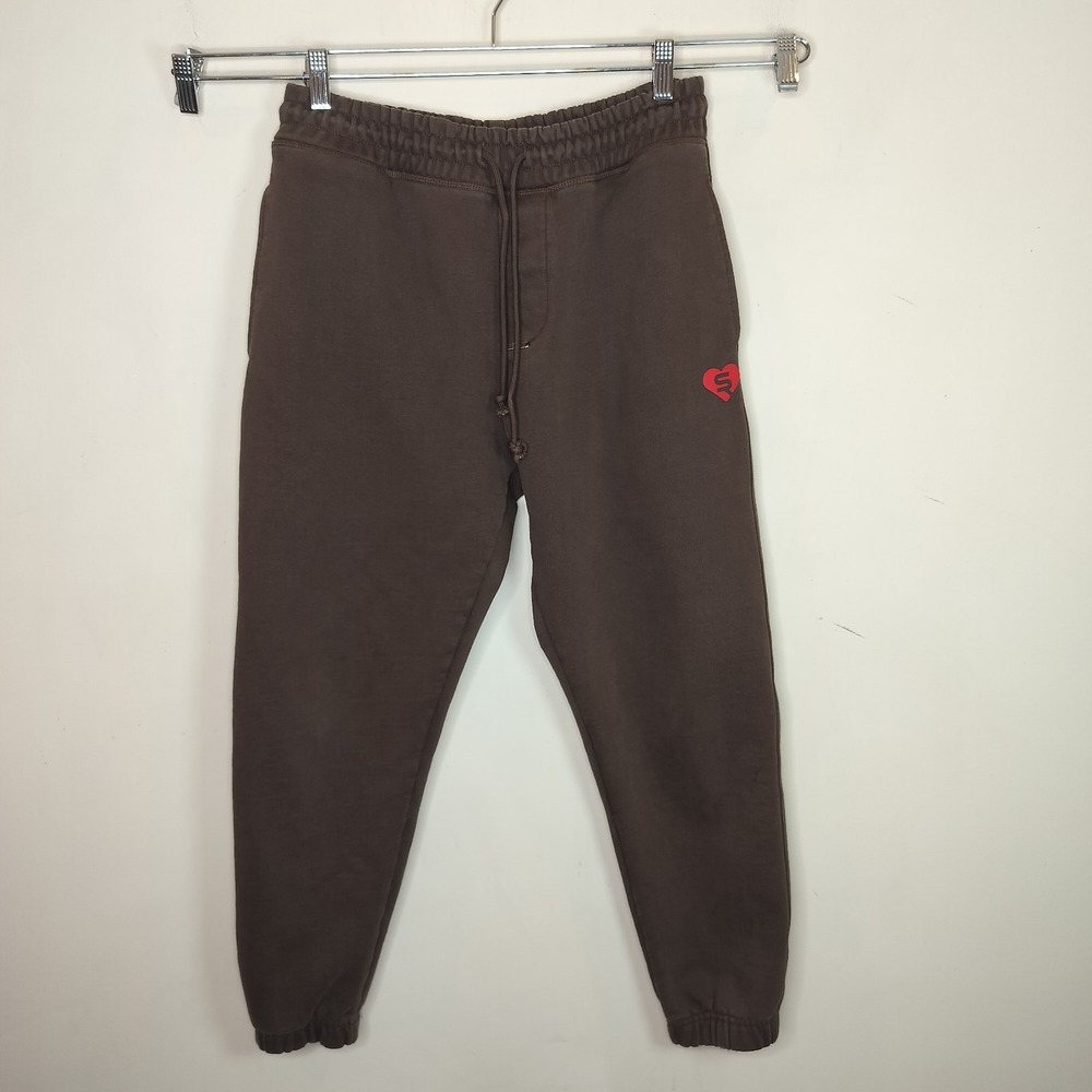 Sheila Rashid Sweatpants Heavy Fleece Drawstring Rib Knit Cuff‎
